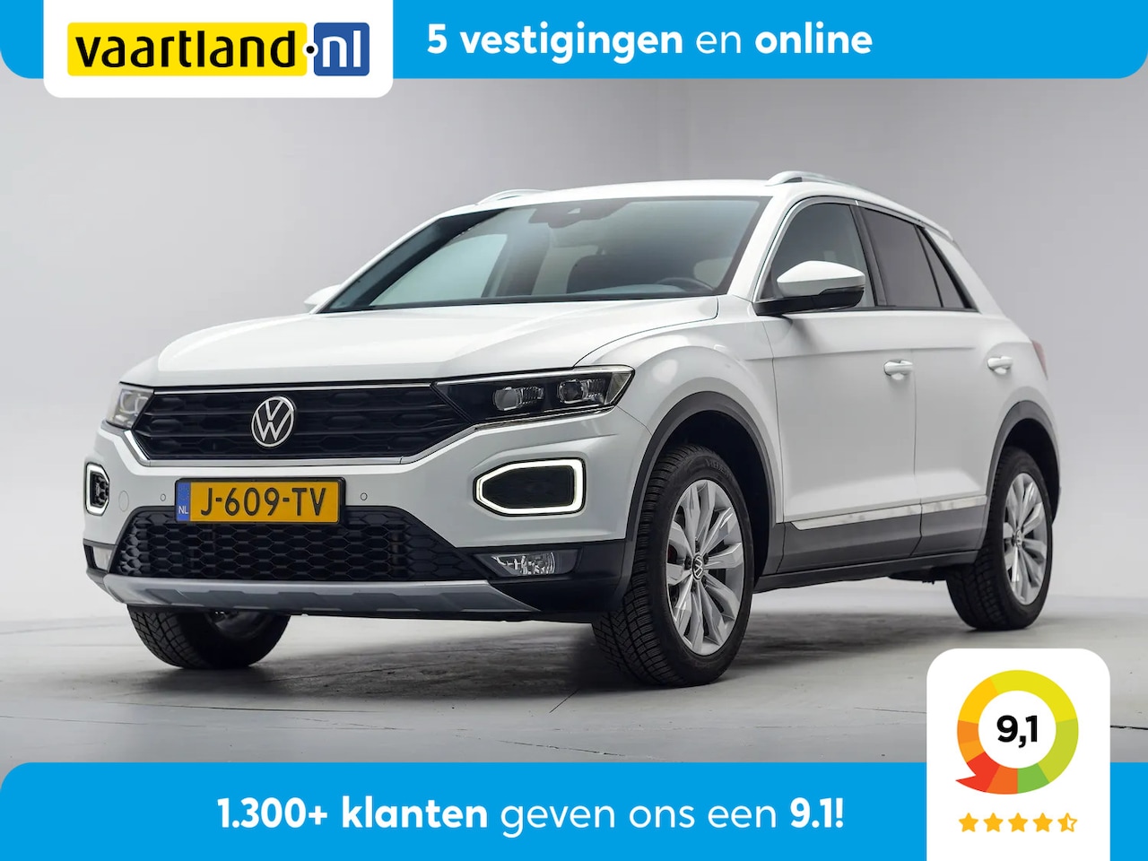 Volkswagen T-Roc - 1.5 TSI Sport Aut. [ Virtual Navi Adapt.cruise Stoelverwarming ] - AutoWereld.nl