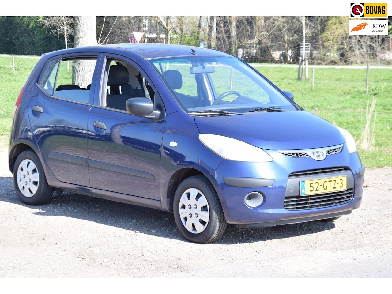 Kia Picanto - Hyundai i10 1.1 5 Deurs blauw 2008 - AutoWereld.nl