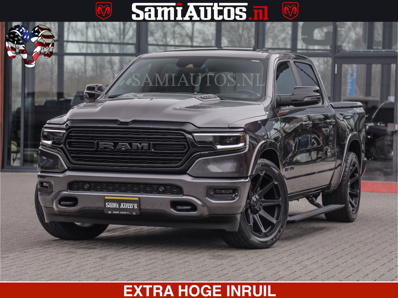 Dodge Ram Pick Up - LIMITED | 5.7 V8 HEMI 402PK | TUFF WIELEN | MEEST VOLLE LIMITED | PRACHTIGE KLEUR GRANITE - AutoWereld.nl