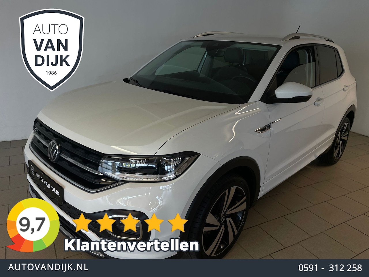 Volkswagen T-Cross - 1.0 TSI R-Line DSG automaat AIRCO NAVI CRUISE VIRT COCKPIT PDC CAM APPLE CARPLAY PDC 18 IN - AutoWereld.nl