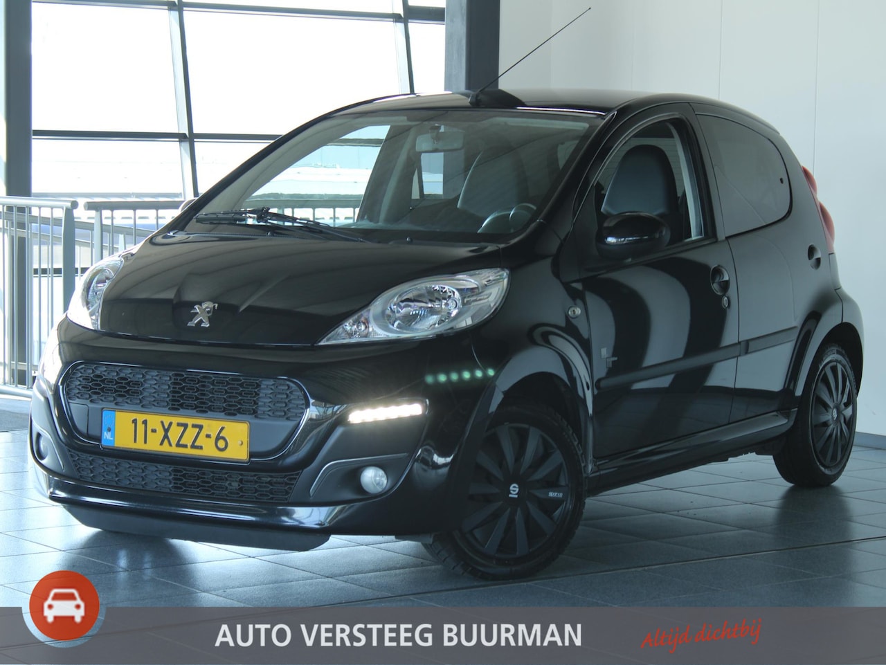 Peugeot 107 - 1.0 Black & Silver Luxe bekleding, Elektr. Ramen voor, Airco - AutoWereld.nl