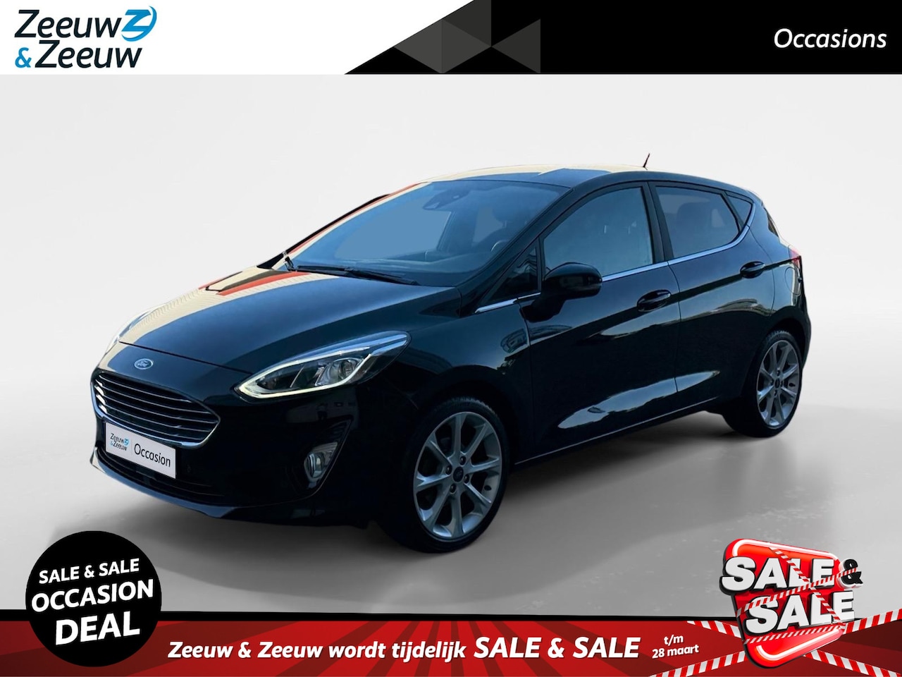 Ford Fiesta - 1.0 EcoBoost Titanium | Adaptieve Cruise Control | B&O Audio | Navigatie | Parkeersensoren - AutoWereld.nl