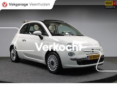 Fiat 500 C - 0.9 TwinAir Lounge Cabrio|Rijklaar prijs|Sensoren|Leer|Lichtmetaal|Airco|