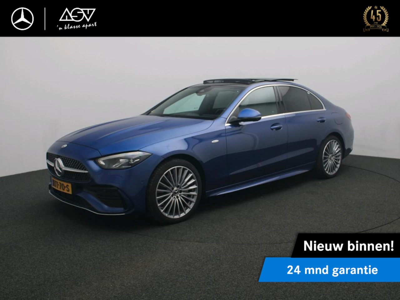 Mercedes-Benz C-klasse - 300 e AMG Business Solution | Panorama - Schuifdak | Memory Seats | 360° Camera | 19"AMG V - AutoWereld.nl