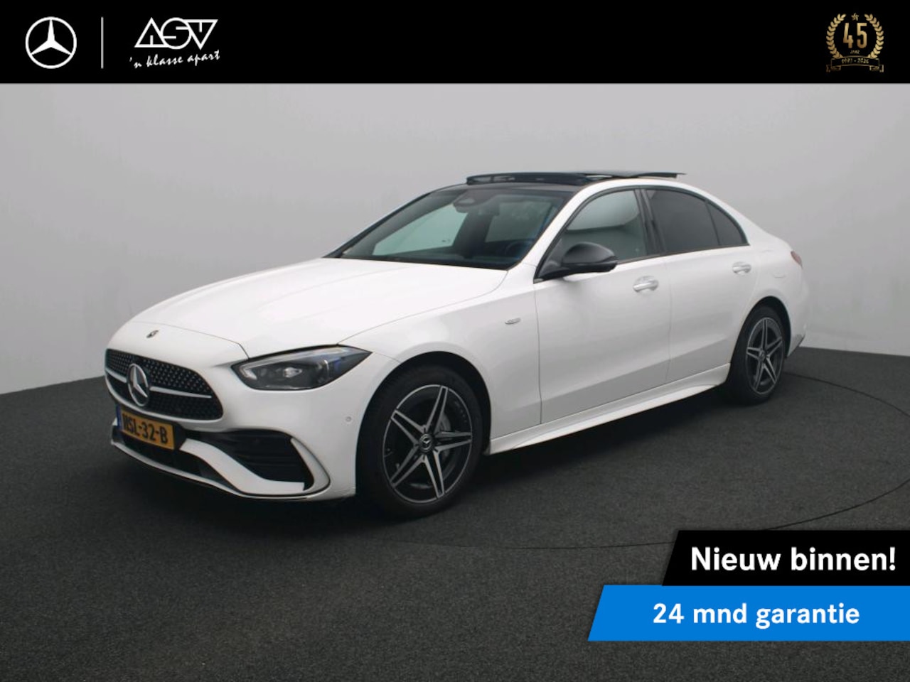 Mercedes-Benz C-klasse - 300 e AMG Business Solution | Panorama - Schuifdak | Distronic Cruise Control | Burmester - AutoWereld.nl