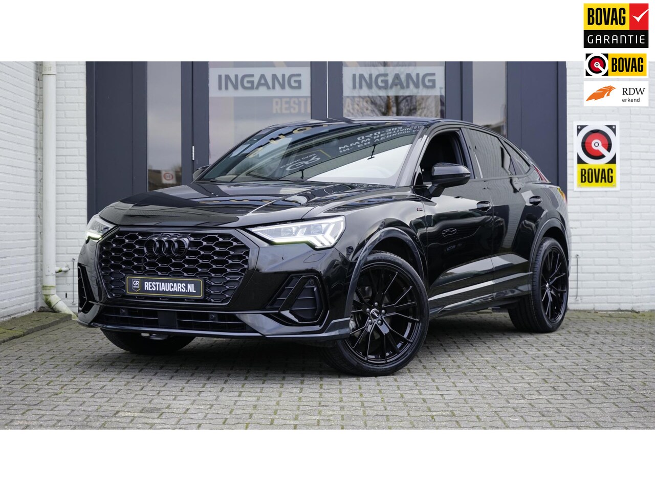 Audi Q3 Sportback - 35 TFSI 3x S-Line BLACK OPTIK AUTOMAAT-AUDI SOUND-CAMERA-CARPLAY-KEYLESS-MATRIX-NAVIGATIE - AutoWereld.nl