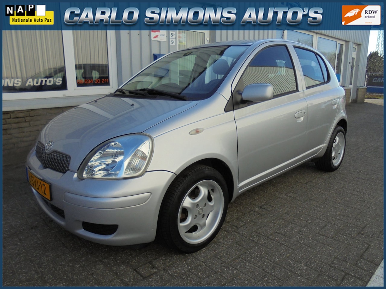Toyota Yaris - 1.3 VVT-i Sol/ 5-drs/airco/159000 km - AutoWereld.nl
