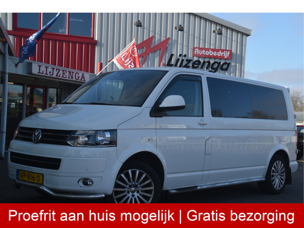 Volkswagen Transporter - 2.0 TDI BM L2H1 DC Comfortline Navi | schuifdeur | Trekhaak | Leer | Multi stuur | Sidebar - AutoWereld.nl