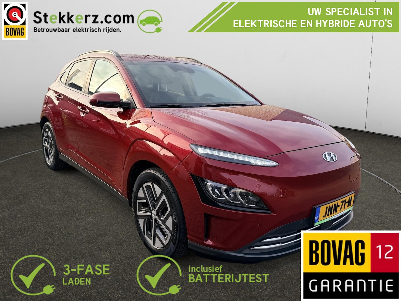Hyundai Kona Electric - EV Comfort 64 kWh | All-in prijs incl. 12 mnd BOVAG | SOH 97% | 3 fase - AutoWereld.nl