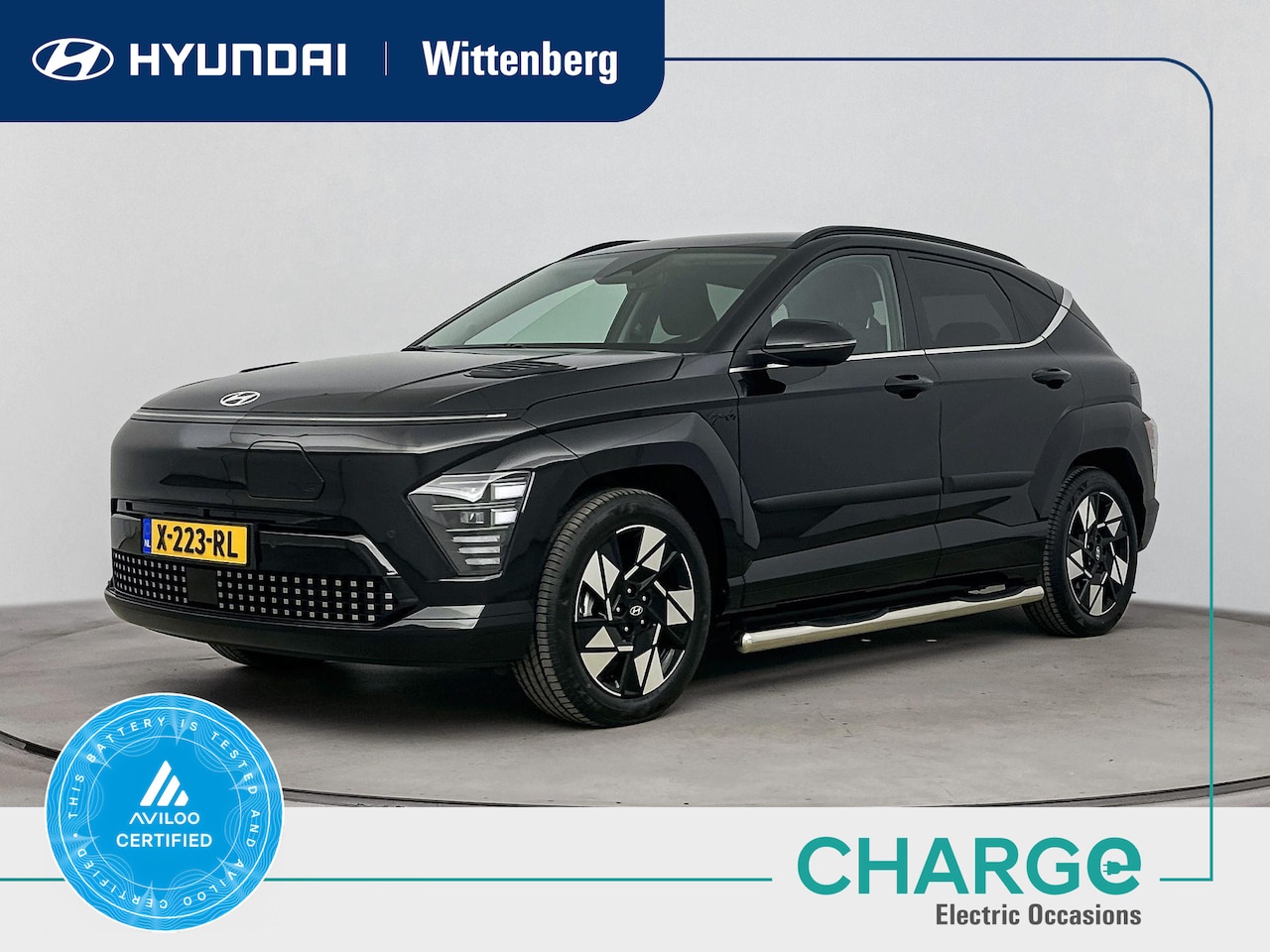 Hyundai Kona Electric - BLACK LINE 65.4 kWh | TREKHAAK | SIDE BARS | CAMERA | CLIMA | CRUISE ADAPT. | NAVI | 17'' - AutoWereld.nl