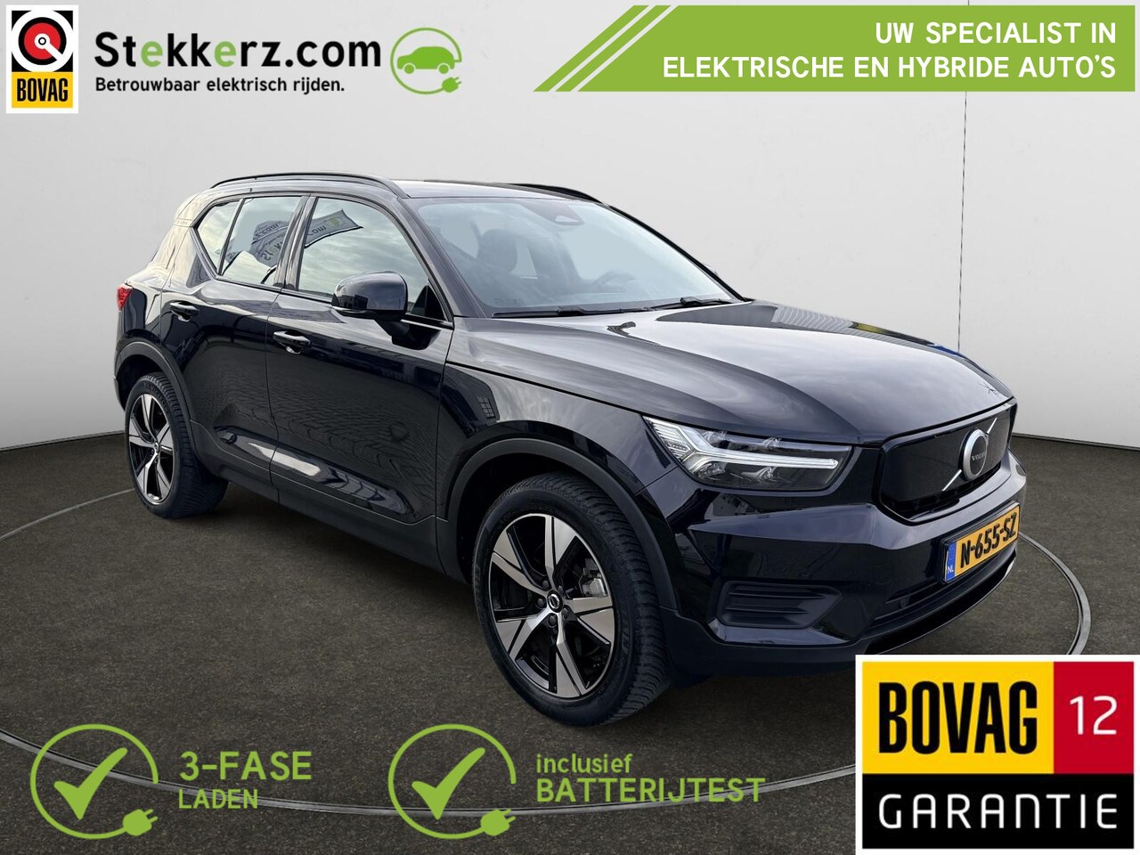 Volvo XC40 - Recharge Plus | All-in prijs incl. 12 mnd BOVAG | Stoel, stuurverw. | SOH 94% | - AutoWereld.nl