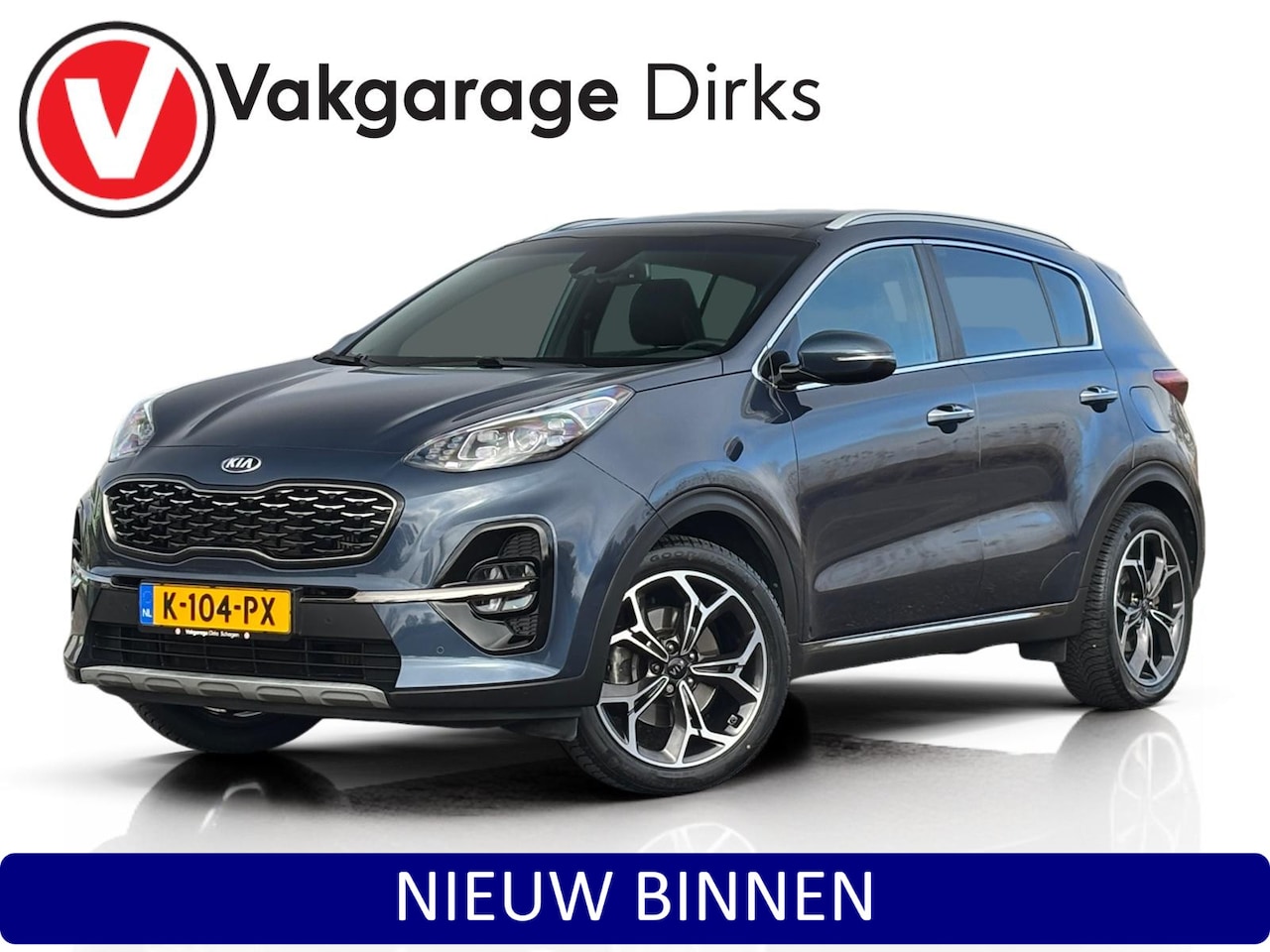 Kia Sportage - 1.6 T-GDI Aut7 GT-Line ✅ LED ✅ Pano ✅ Leder - AutoWereld.nl