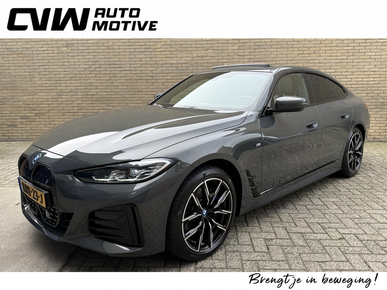 BMW i4 - eDrive40 M-sport 84kWh | Panoramadak | ACC | Wegklapbare trekhaak | Sportstoelen | Leder/A - AutoWereld.nl