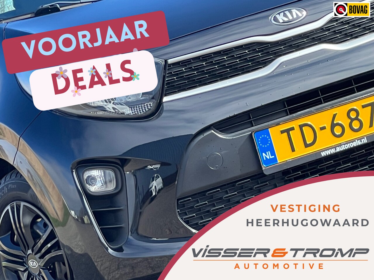 Kia Picanto - 1.0 CVVT EconomyPlusLine - Black Pearl - Bluetooth/AC/Cruise - AutoWereld.nl