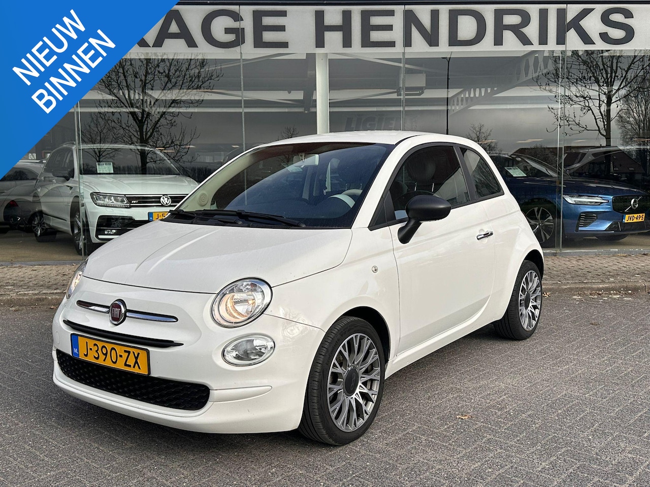 Fiat 500 - 1.0 Hybrid Pop | Airco | 16"LM velgen | Cruise Control | Bianco Gelato | - AutoWereld.nl