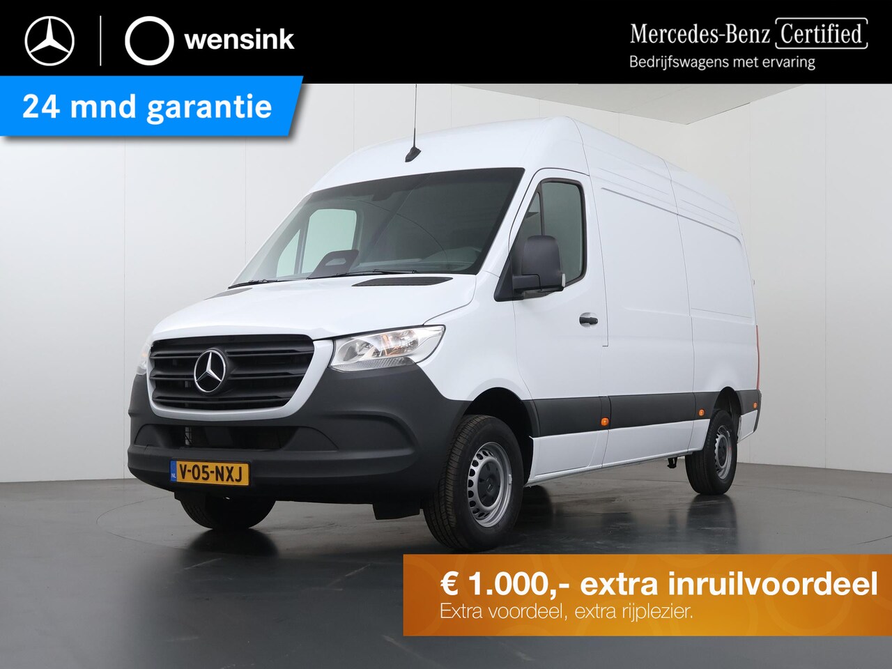 Mercedes-Benz Sprinter - 317 CDI | Aut. | L2 H2 | Pro | 3-zits | Airco | Cruise Control | 3500 KG. AHW | Parkeercam - AutoWereld.nl