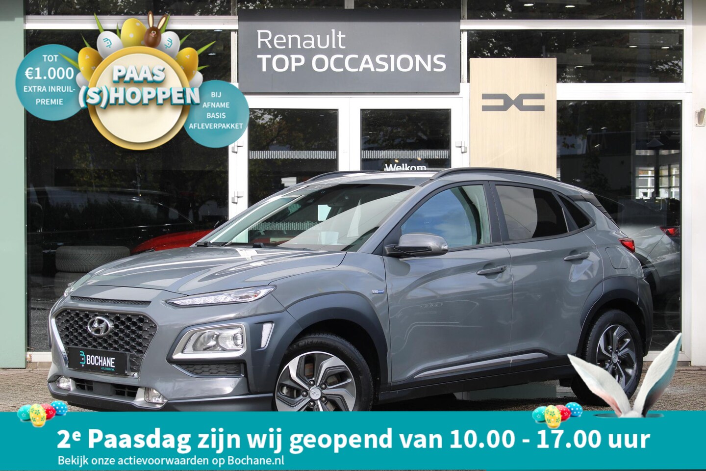 Hyundai Kona - 1.6 GDI HEV Fashion | Head up display | Trekhaak  | Navigatiesysteem | Camera - AutoWereld.nl