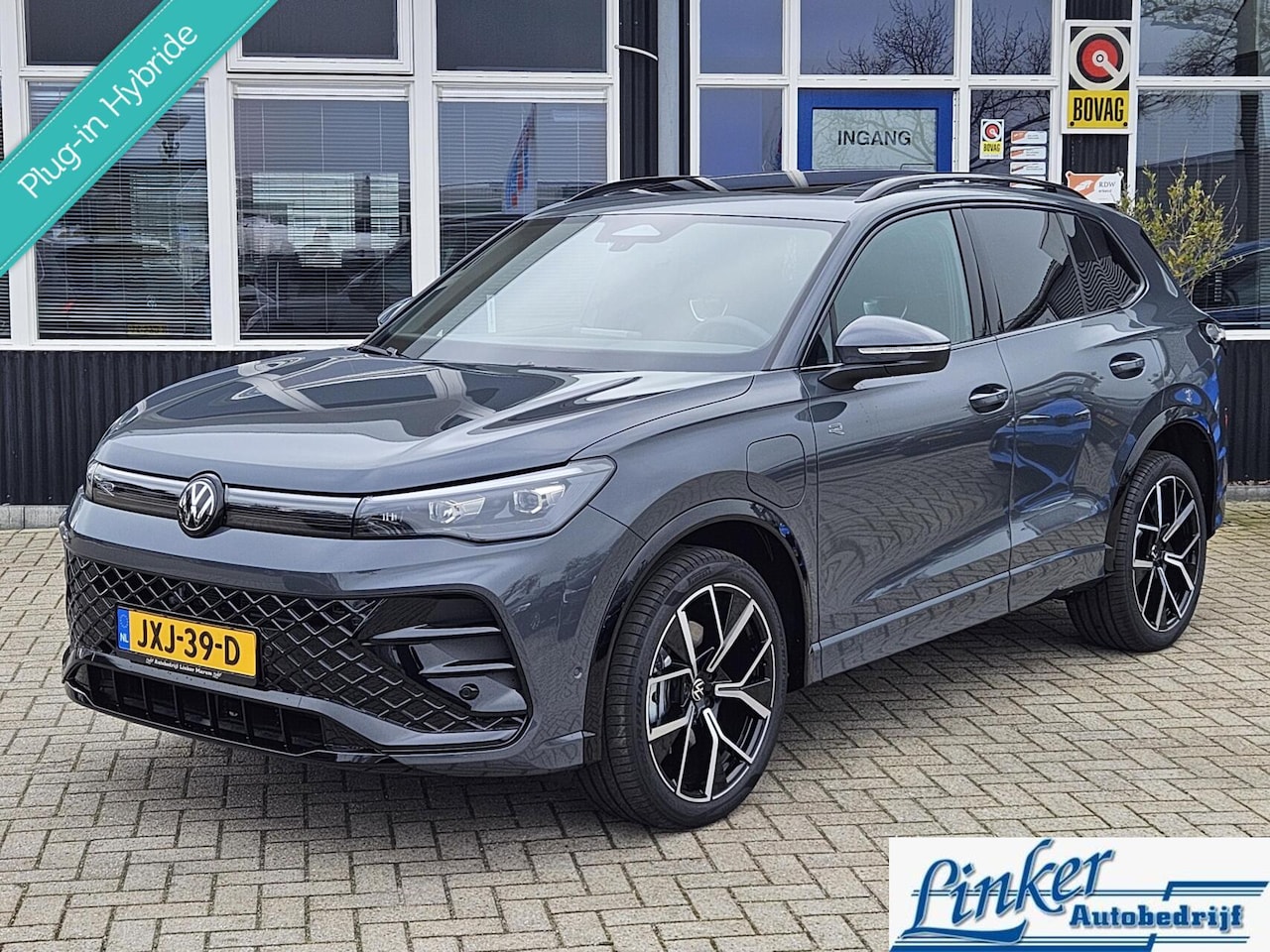 Volkswagen Tiguan - 1.5 eHybrid R-Line 272PK BLACK LINE NIEUW! RIJKLAAR Dolphin GREY - AutoWereld.nl