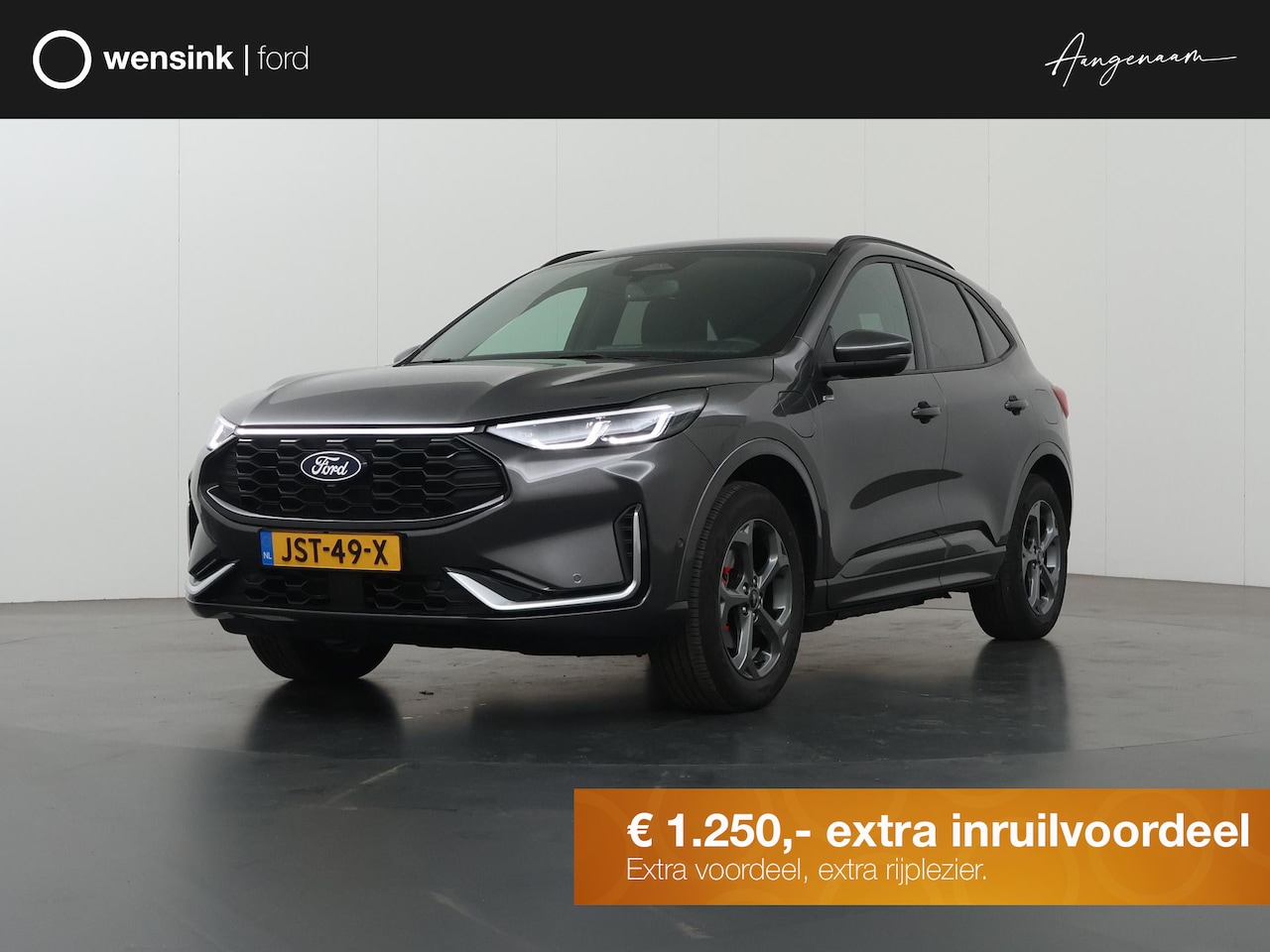 Ford Kuga - 2.5 PHEV ST-Line X | Elekt. inklapbare Trekhaak | Winterpakket | Head Up | Matrix Led | Cr - AutoWereld.nl