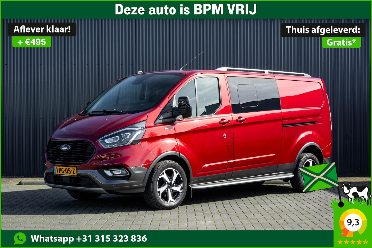 Ford Transit Custom - 2.0 TDCI L2H1 | 170PK | Trail | DC 5-Persoons | Camera | Carplay | Lederen interieur - AutoWereld.nl