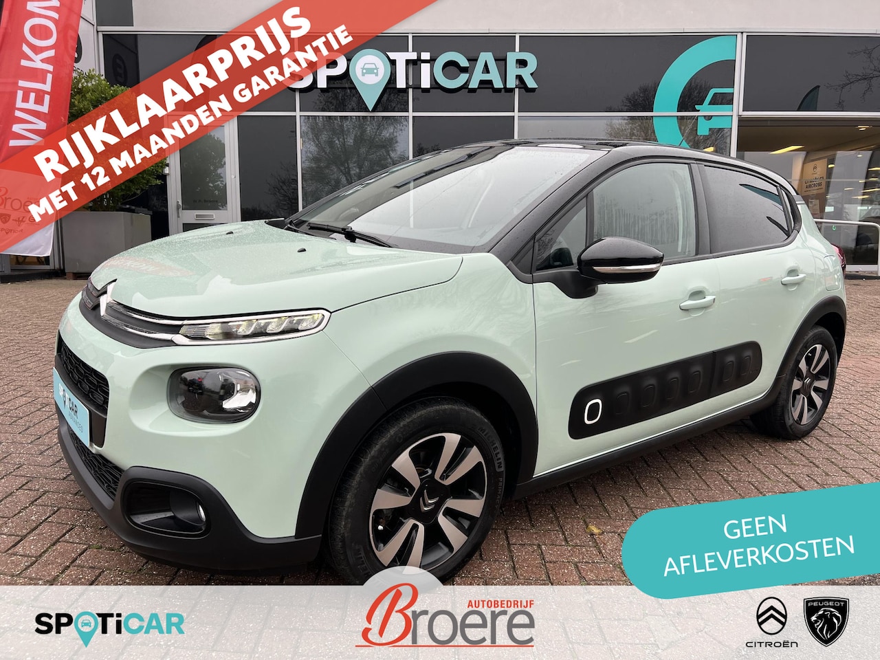Citroën C3 - C3 1.2 Turbo 110 pk Shine EAT6 Automaat Verwarmde voorstoelen - AutoWereld.nl