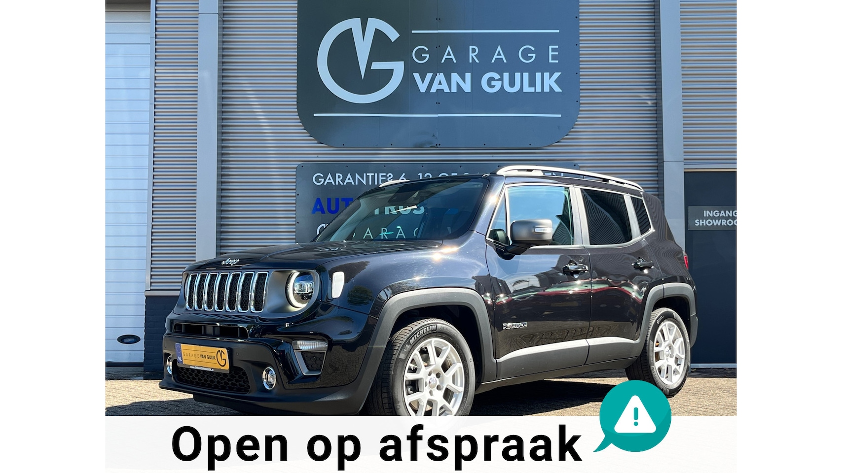 Jeep Renegade - 1.3T Limited 150PK Automaat,Navi,Clima,Cruise,Isofix,ElektrRamen+Spiegels,Carplay,Stoel+St - AutoWereld.nl