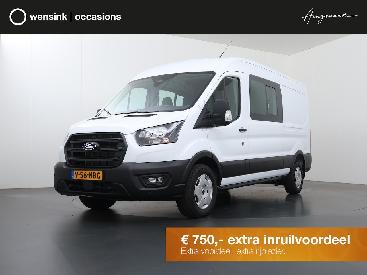 Ford Transit - 350 | 2.0 TDCI | L3 H2 | DUBBEL CABINE | TREND | TREKHAAK 2800 KG AHW | CLIMATE CONTROL | - AutoWereld.nl