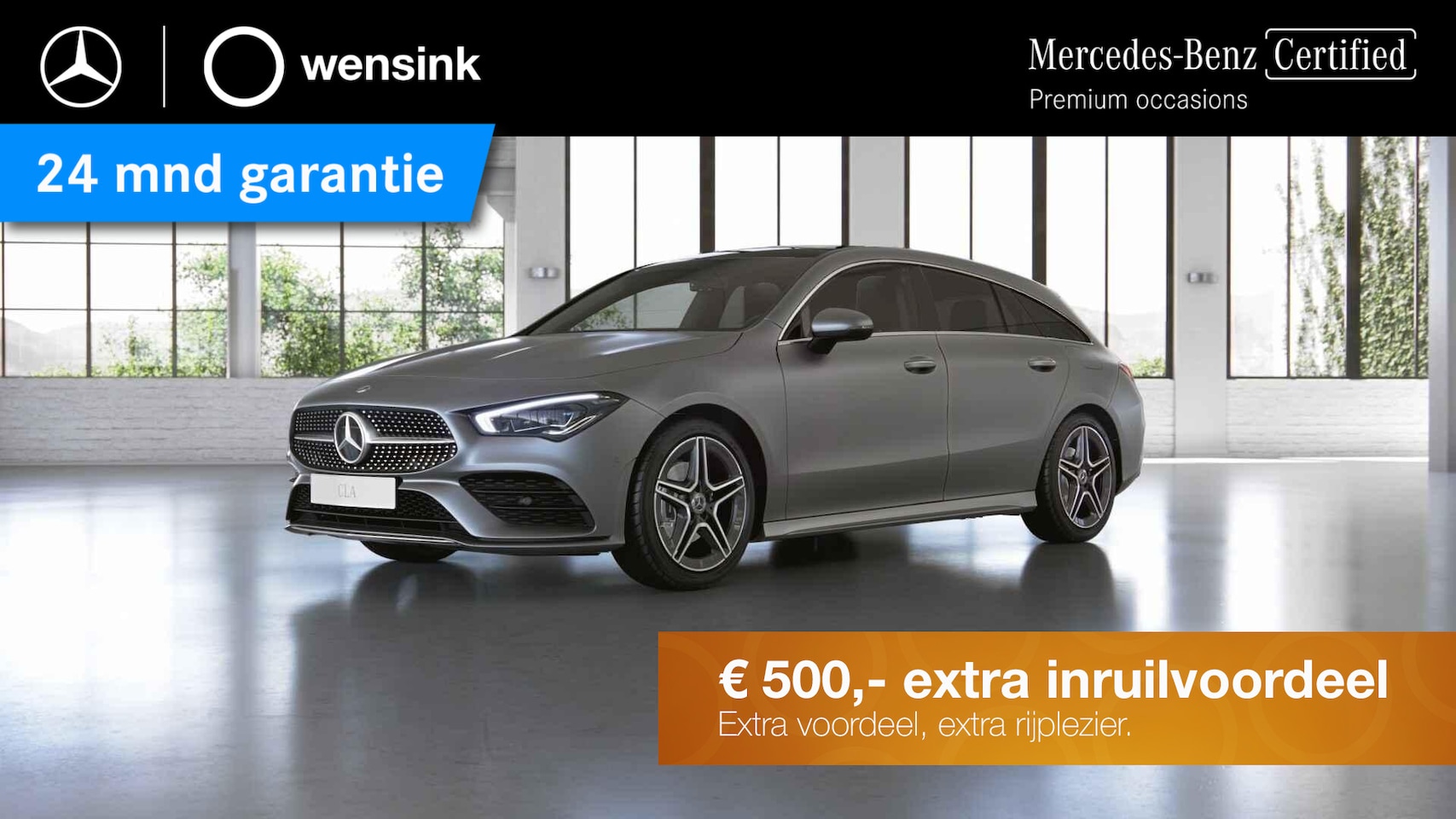 Mercedes-Benz CLA-klasse Shooting Brake - 180 Business Solution AMG | Panoramadak | Trekhaak | Memory | Stoelverwarming | Sfeerverli - AutoWereld.nl