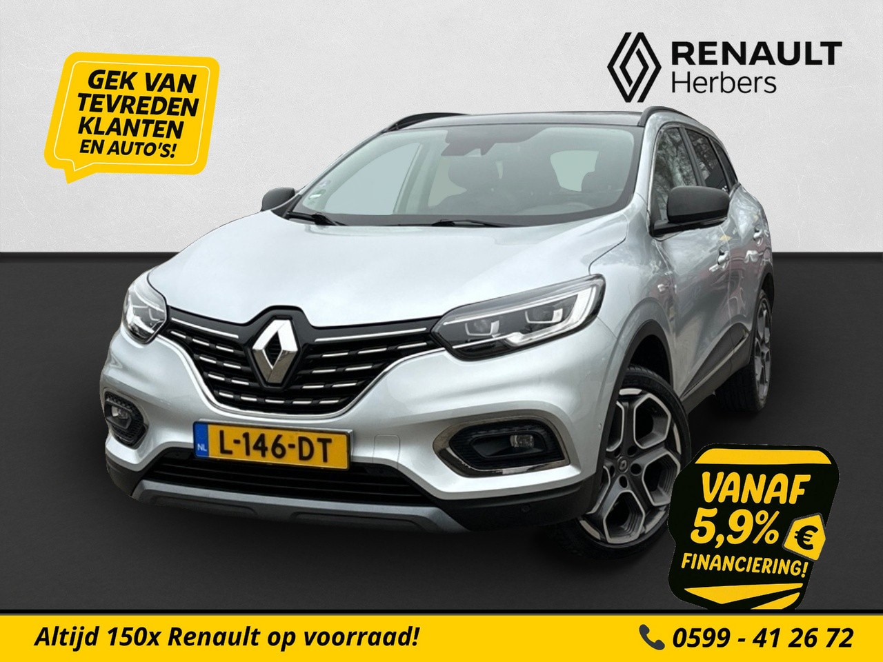 Renault Kadjar - 1.3 TCe Intens / AUTOMAAT / STOELVERW / PANO / CAMERA / NAVI - AutoWereld.nl