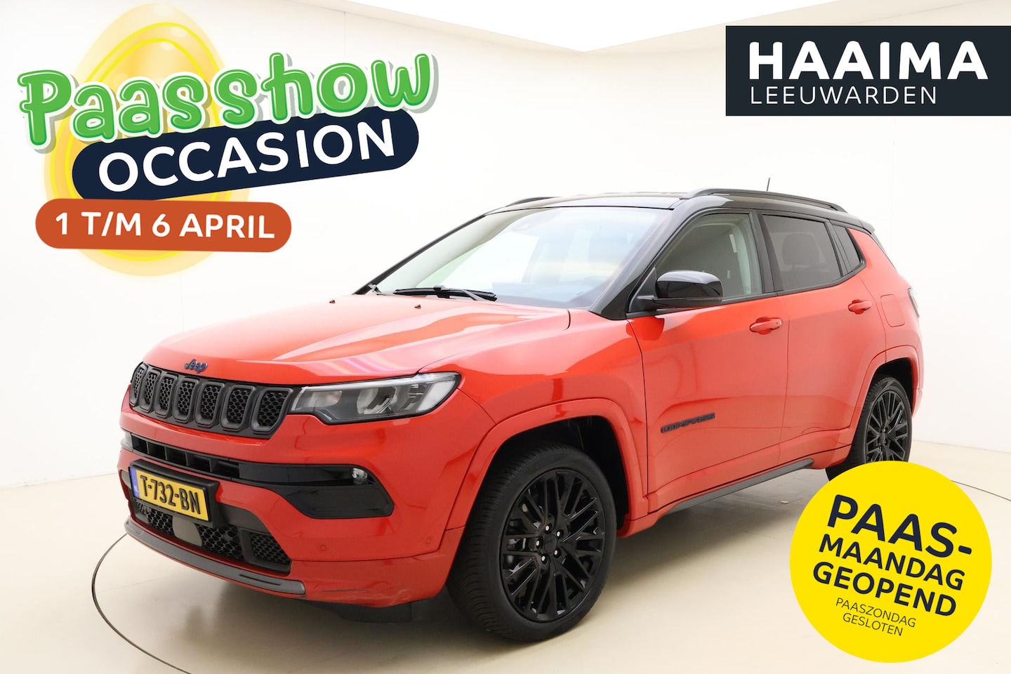 Jeep Compass - 4xe 240 Plug-in Hybrid Electric S Automaat | Lederen bekleding | Navigatie | Stoel & Stuur - AutoWereld.nl