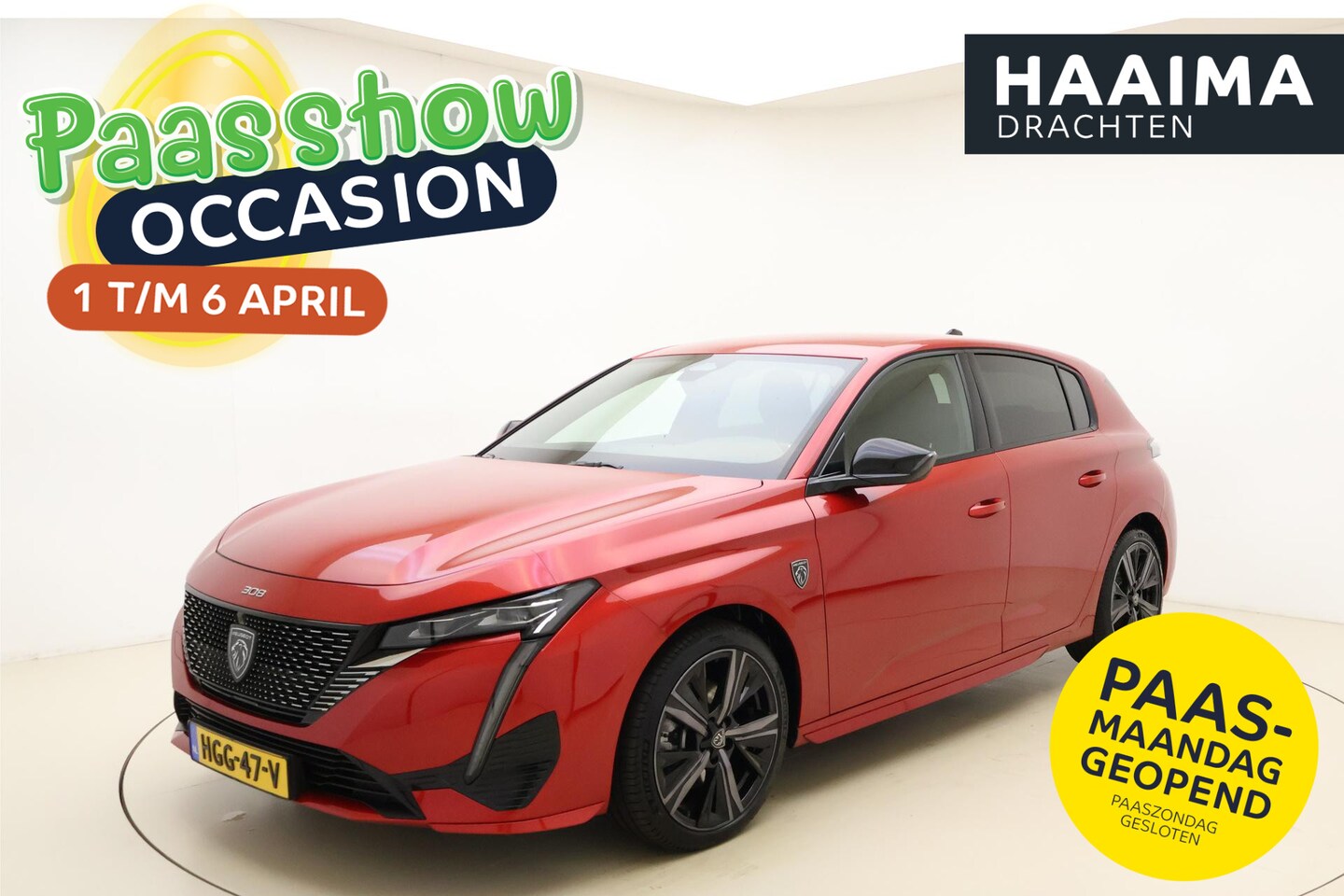 Peugeot 308 - 1.2 Hybrid 145 e-DCS6 GT | AUTOMAAT | Adaptive Cruise Control | 360 Camera | Navigatie | A - AutoWereld.nl