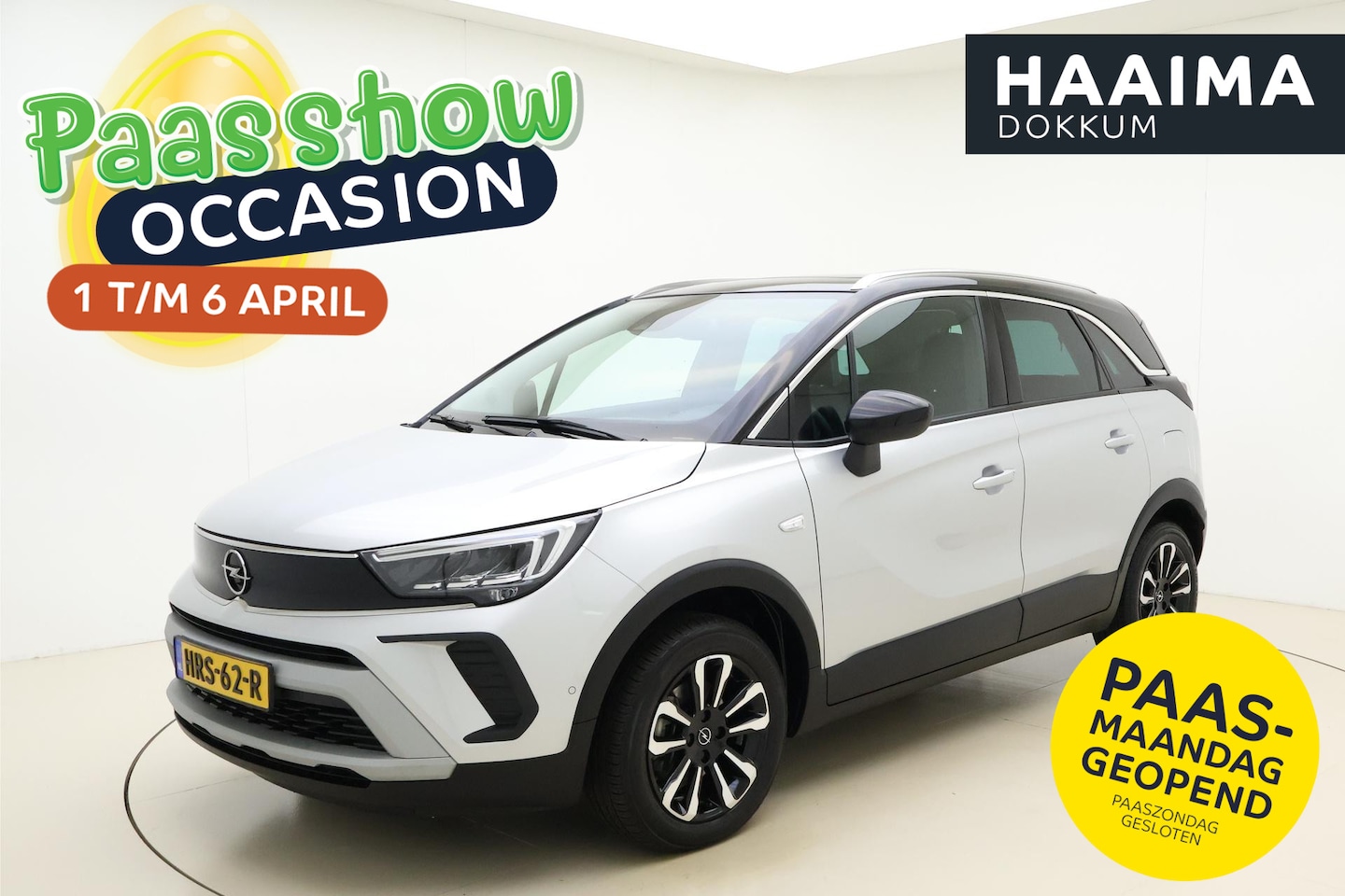 Opel Crossland - 1.2 Turbo Elegance 110 PK| Navigatie | Panoramadak | Camera | Climate control | Zwart dak - AutoWereld.nl