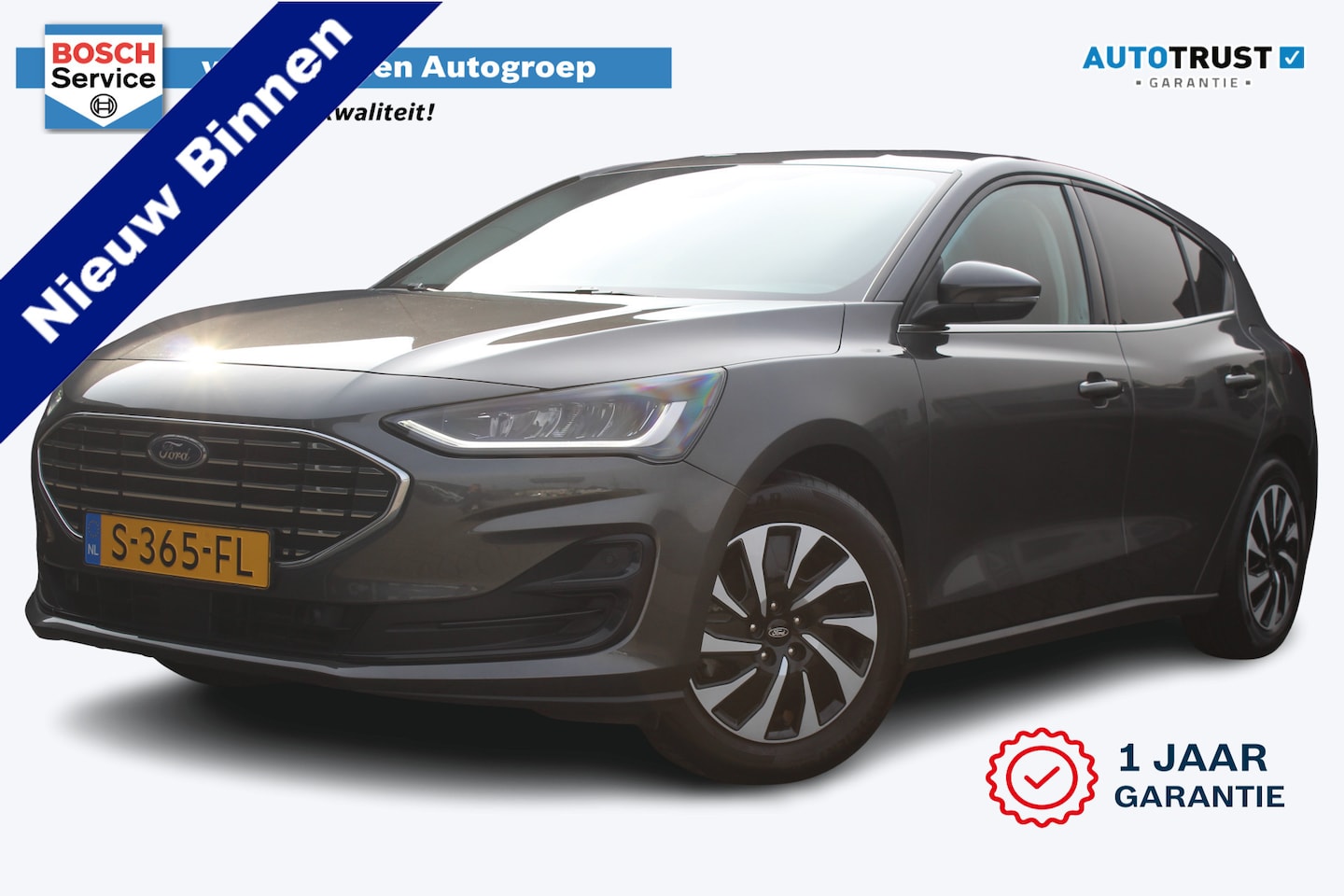 Ford Focus - 1.0 EcoBoost Hybrid Titanium | Incl. 12 maanden garantie | Navigatie | Stoel/stuur verwarm - AutoWereld.nl