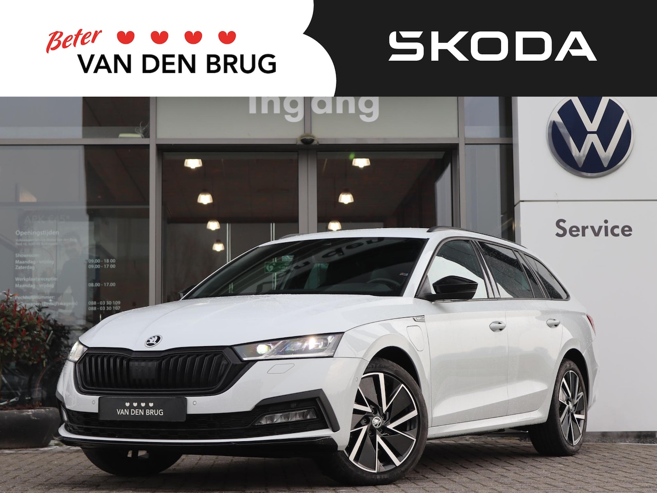 Skoda Octavia Combi - 1.4 TSI 204 pk DSG iV PHEV Sportline Business | Navigatie | LED | ACC | Smartlink | Camera - AutoWereld.nl