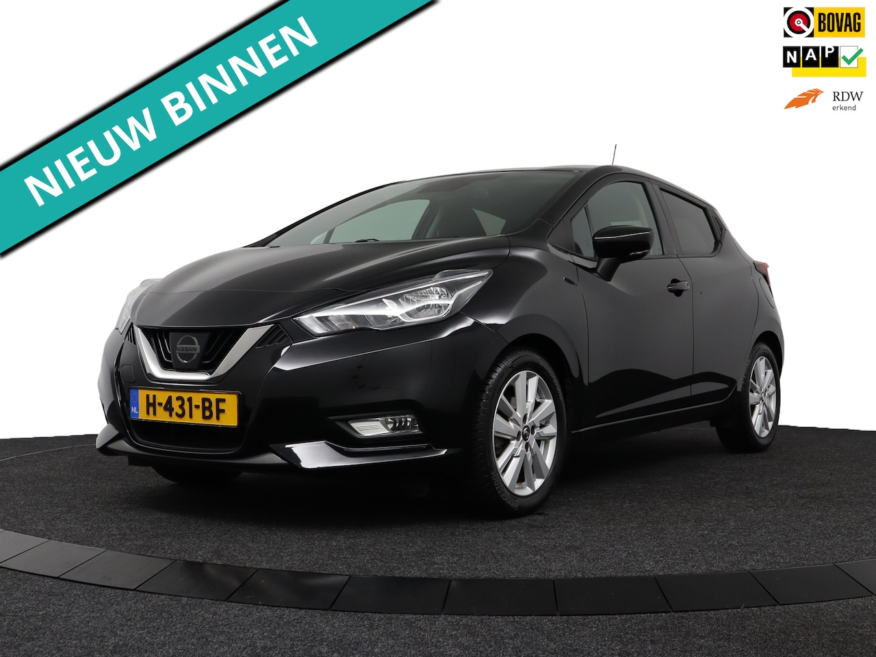 Nissan Micra - 1.0 IG-T N-Connecta 101pk Camera/Carplay/NAP/Airco - AutoWereld.nl