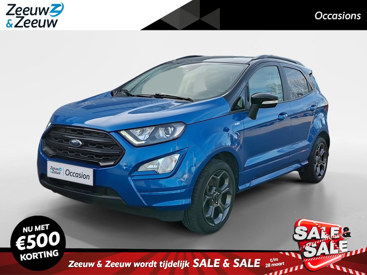 Ford EcoSport - 1.0 EcoBoost ST-Line | Stoel- stuur en voorruitverwarming | Navigatie via Apple Carplay & - AutoWereld.nl
