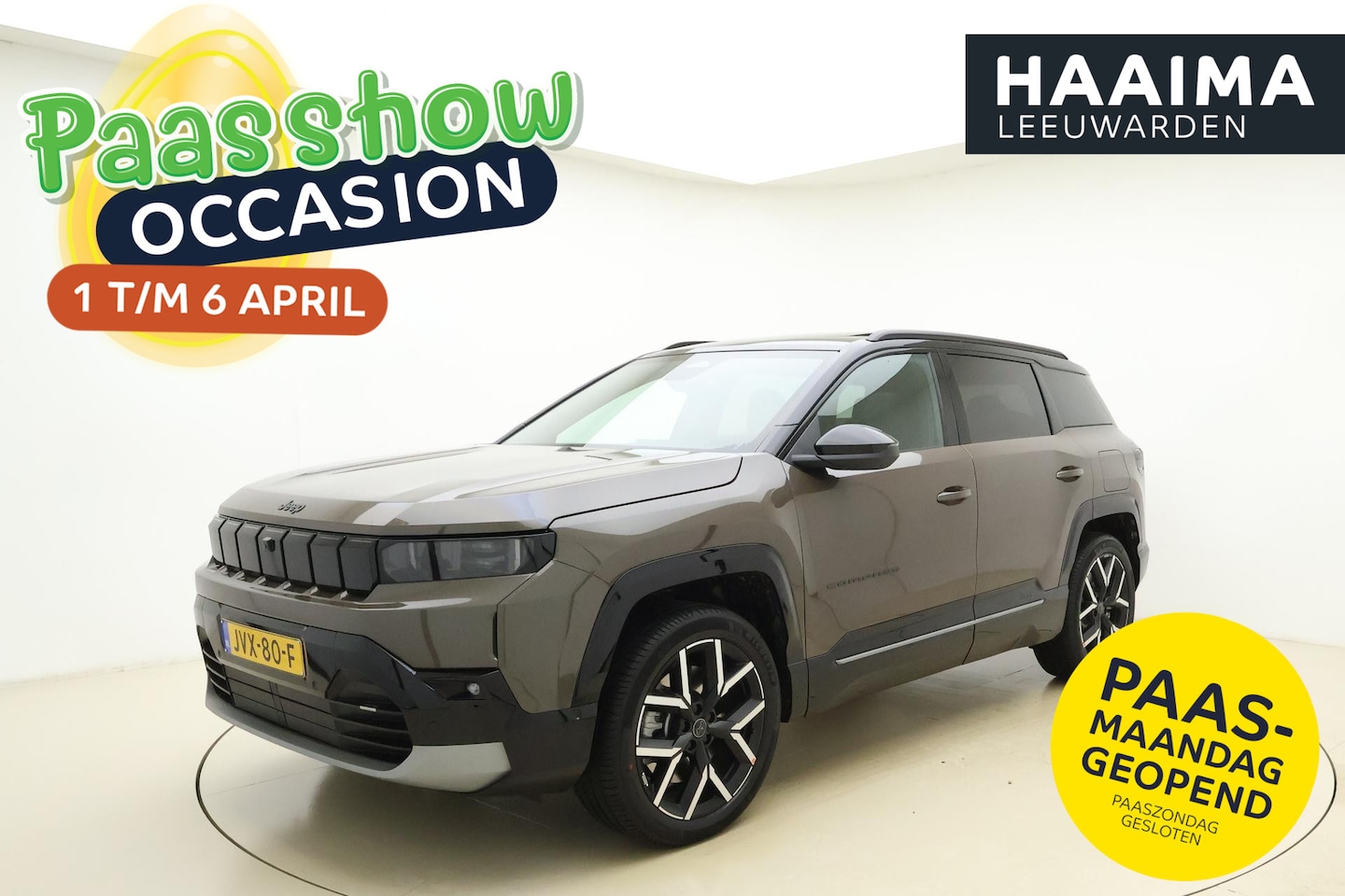 Jeep Compass - First Edition 74 kWh | Nu in de showroom! | Camera's rondom | Focal audio | Elektrische ac - AutoWereld.nl