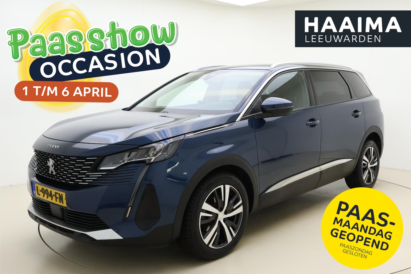 Peugeot 5008 - 1.2 PureTech Blue Lease Allure AUTOMAAT | Parkeercamera Achter | Stoelverwarming Voor | na - AutoWereld.nl