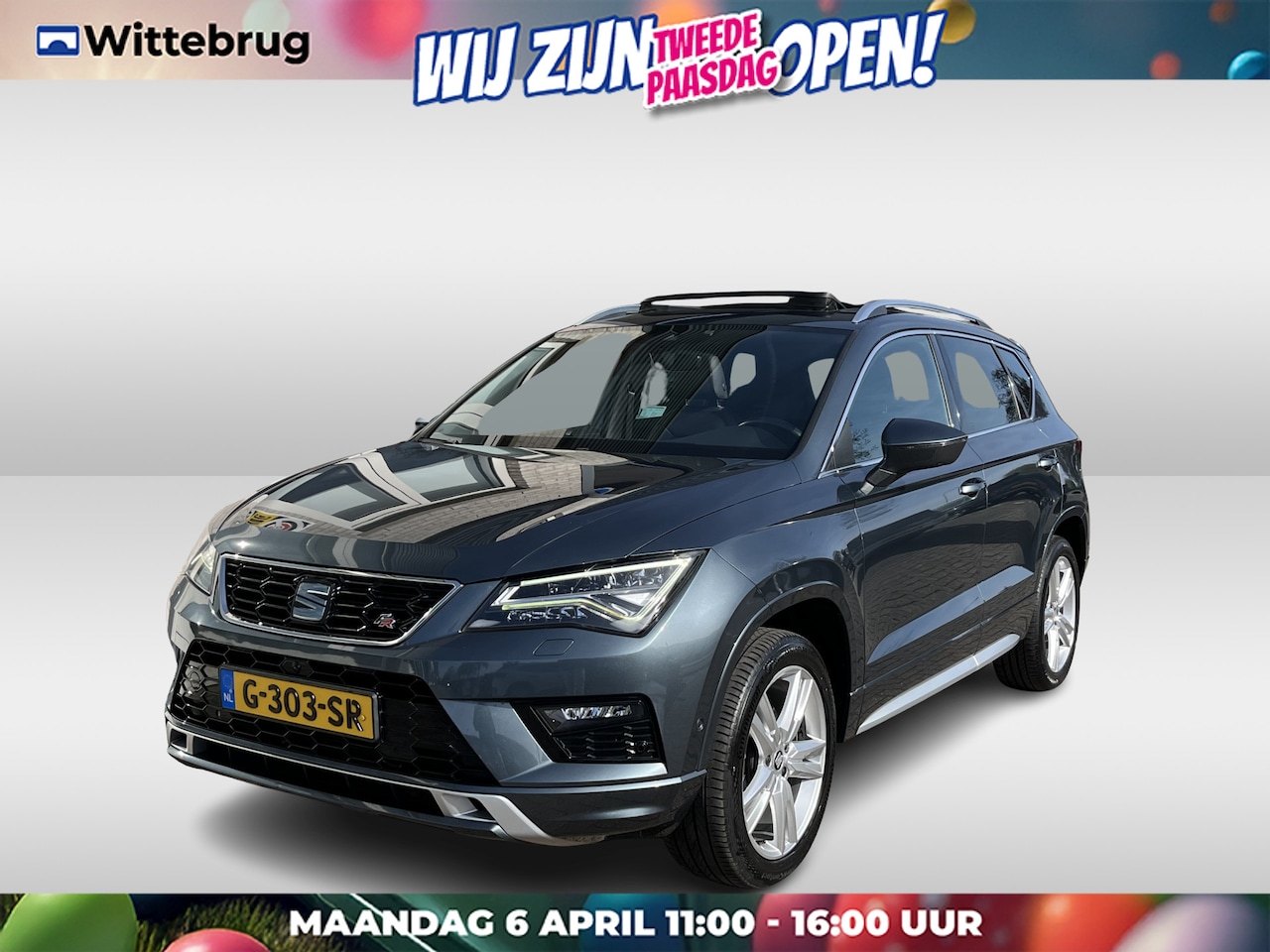 SEAT Ateca - 1.5 TSI FR Business Intense / AUTOMAAT/ PANO/ TREKHAAK/ LEER/ PARK.SENSOR.V+A/ 360 CAMERA/ - AutoWereld.nl