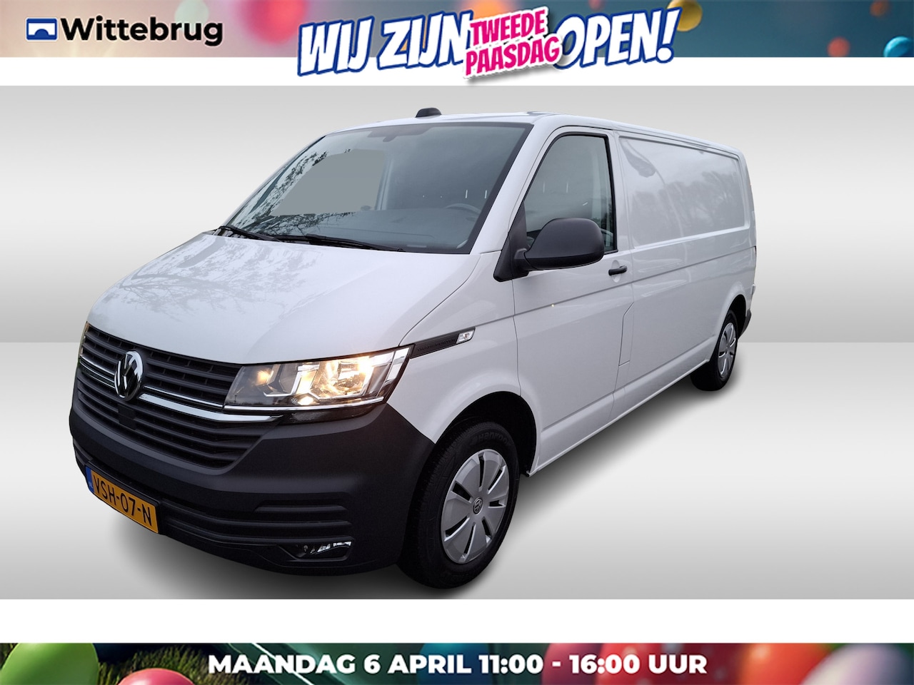 Volkswagen Transporter - 6.1 - 2.0 TDI L2H1 Comfortline 150 pk  / Navigatie / PDC / Trekhaak - AutoWereld.nl