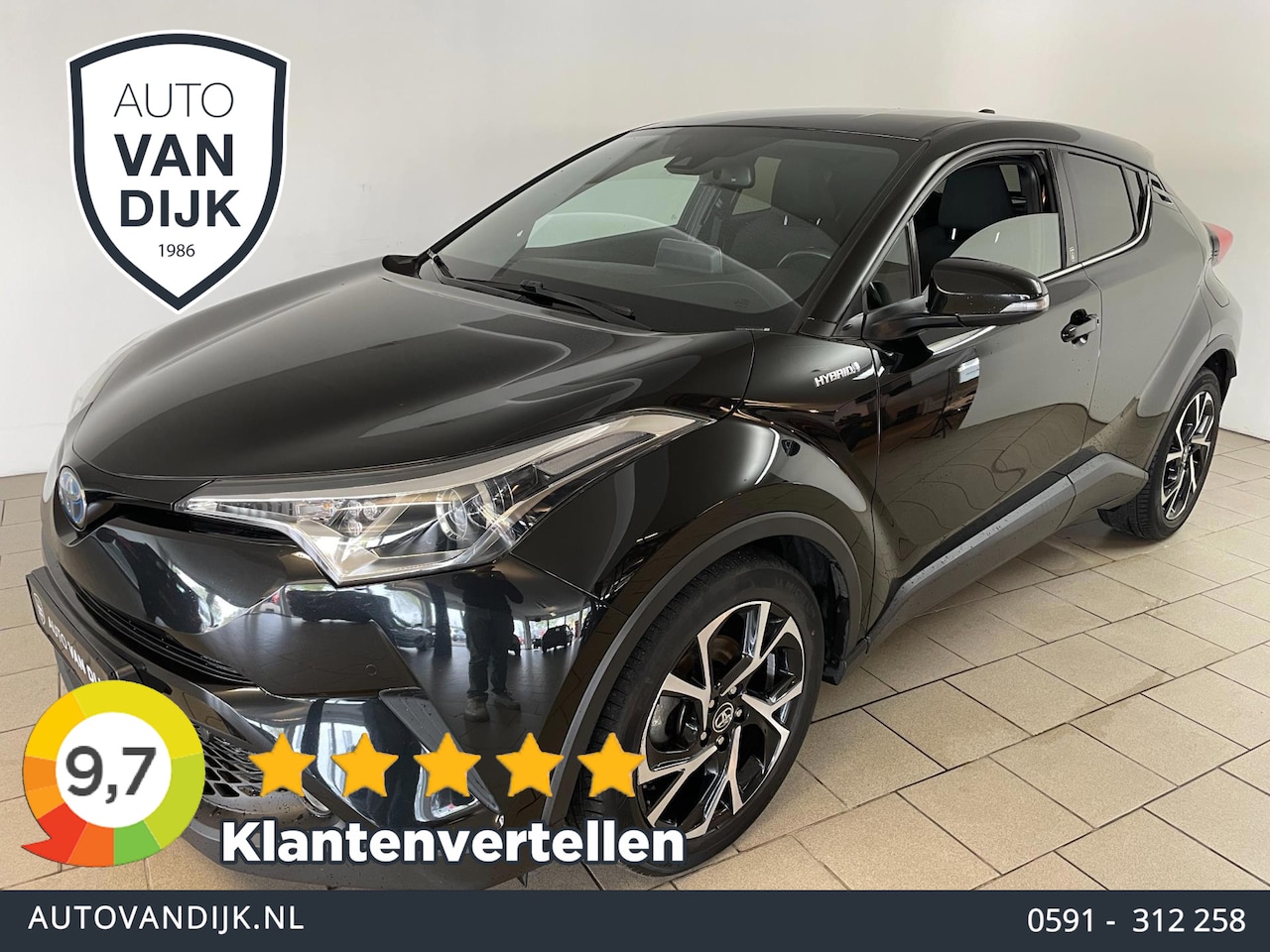 Toyota C-HR - 1.8 Hybrid Business Intro AUTOMAAT AIRCO NAVI CRUISE BLUETOOTH 18 INCH VELGEN TREKHAAK PRI - AutoWereld.nl