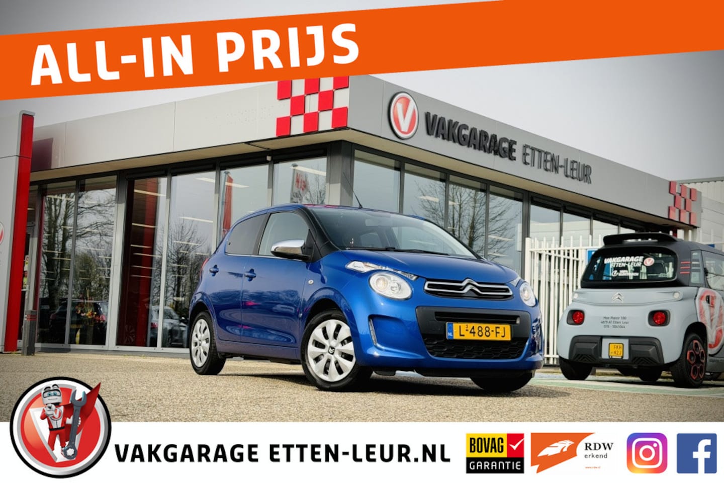 Citroën C1 - 1.0 VTi Feel | CAMERA | AIRCO | BLEUTOOTH - AutoWereld.nl