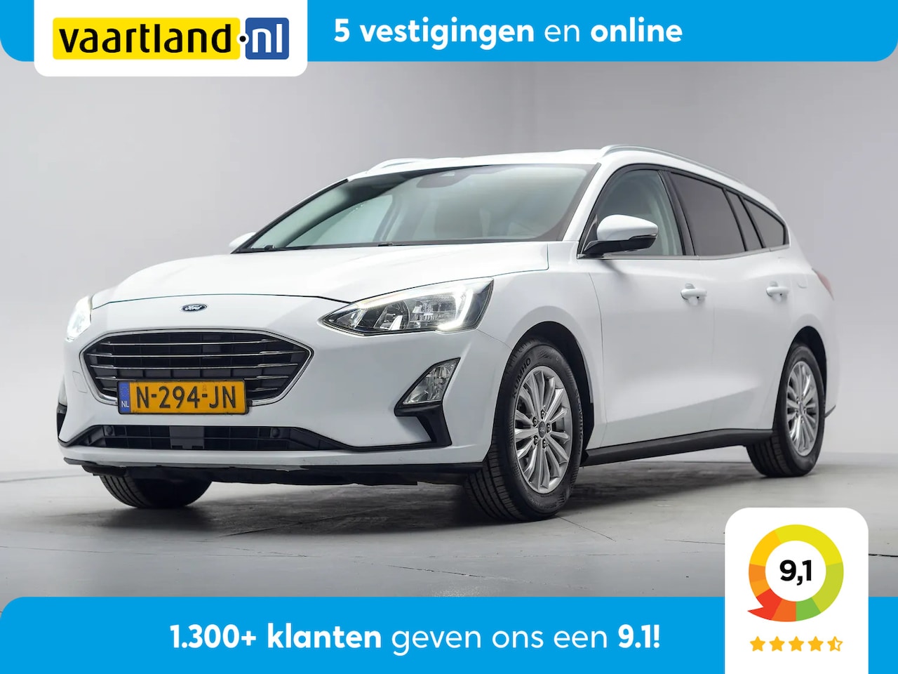Ford Focus - 1.0 EcoBoost Titanium X Business [ Navi Camera Trekhaak ] - AutoWereld.nl