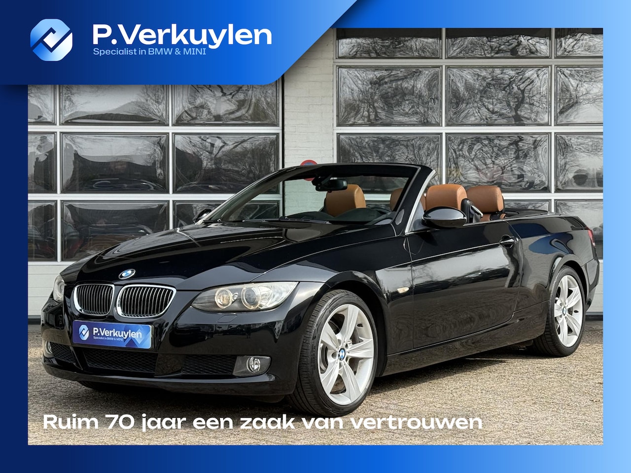BMW 3-serie Cabrio - 325d High Executive | ELEKTR. STOELEN MEMORY | LEDER | WINDSCHERM | APPLE CARPLAY | - AutoWereld.nl
