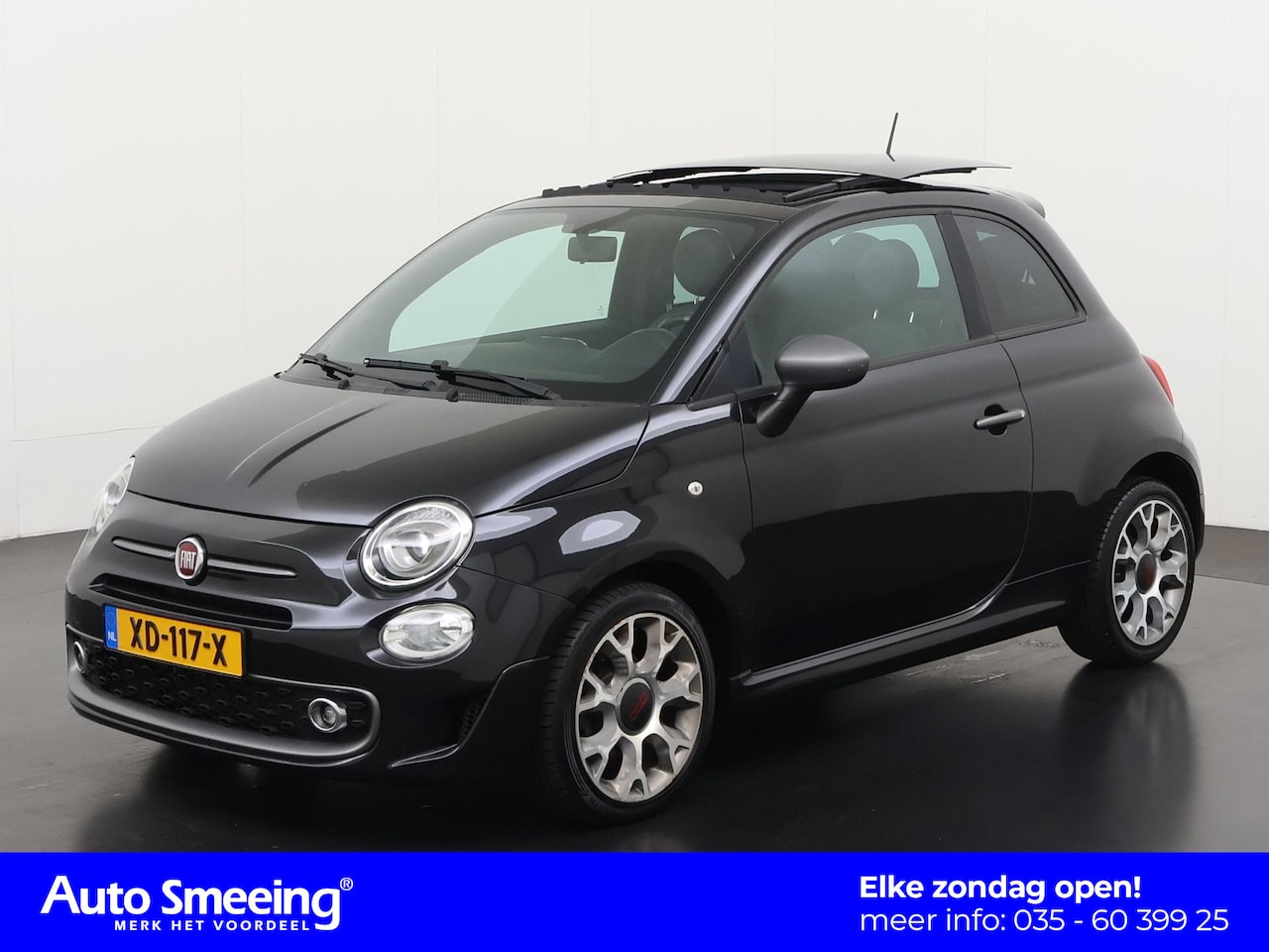 Fiat 500 - 1.2 Sport | Schuifdak | Navigatie | Digital Cockpit | Parkeersensor | Zondag Open! - AutoWereld.nl