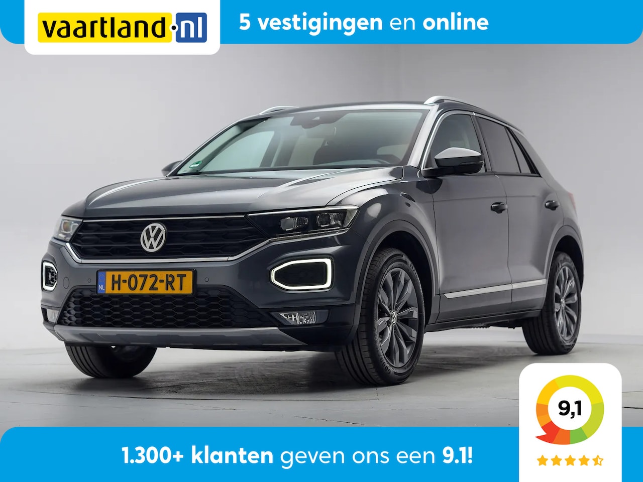Volkswagen T-Roc - 1.5 TSI 150pk Sport [ LED Virtual Beats Navi Camera ] - AutoWereld.nl