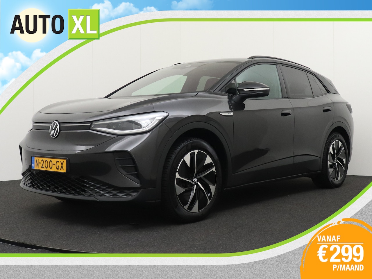 Volkswagen ID.4 - Business Black-Edition 77 kWh 92%SOH Alcantara/Leder Camera 19'LMV - AutoWereld.nl