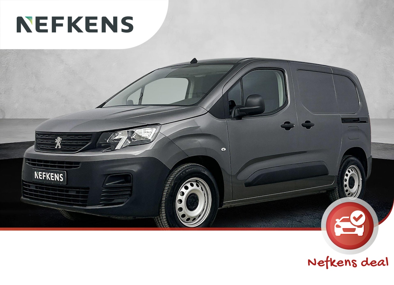 Peugeot e-Partner - 50 kWh | 3-Persoons | Accu 99,9% |   Schuifdeuren L+R | Achterdeuren met Ramen | Airco | C - AutoWereld.nl