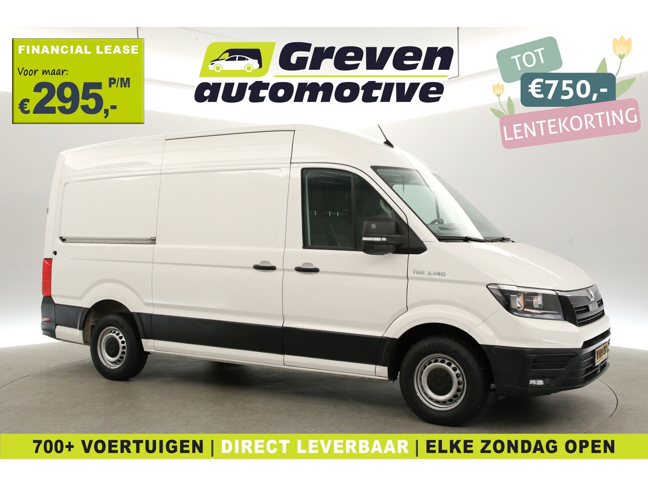 MAN TGE - 2.0 TDI 140PK L3H3 | 3000KG Trekgew. | + Trekhaak | Airco | 3 Zits | Cruise | Carplay | Na - AutoWereld.nl