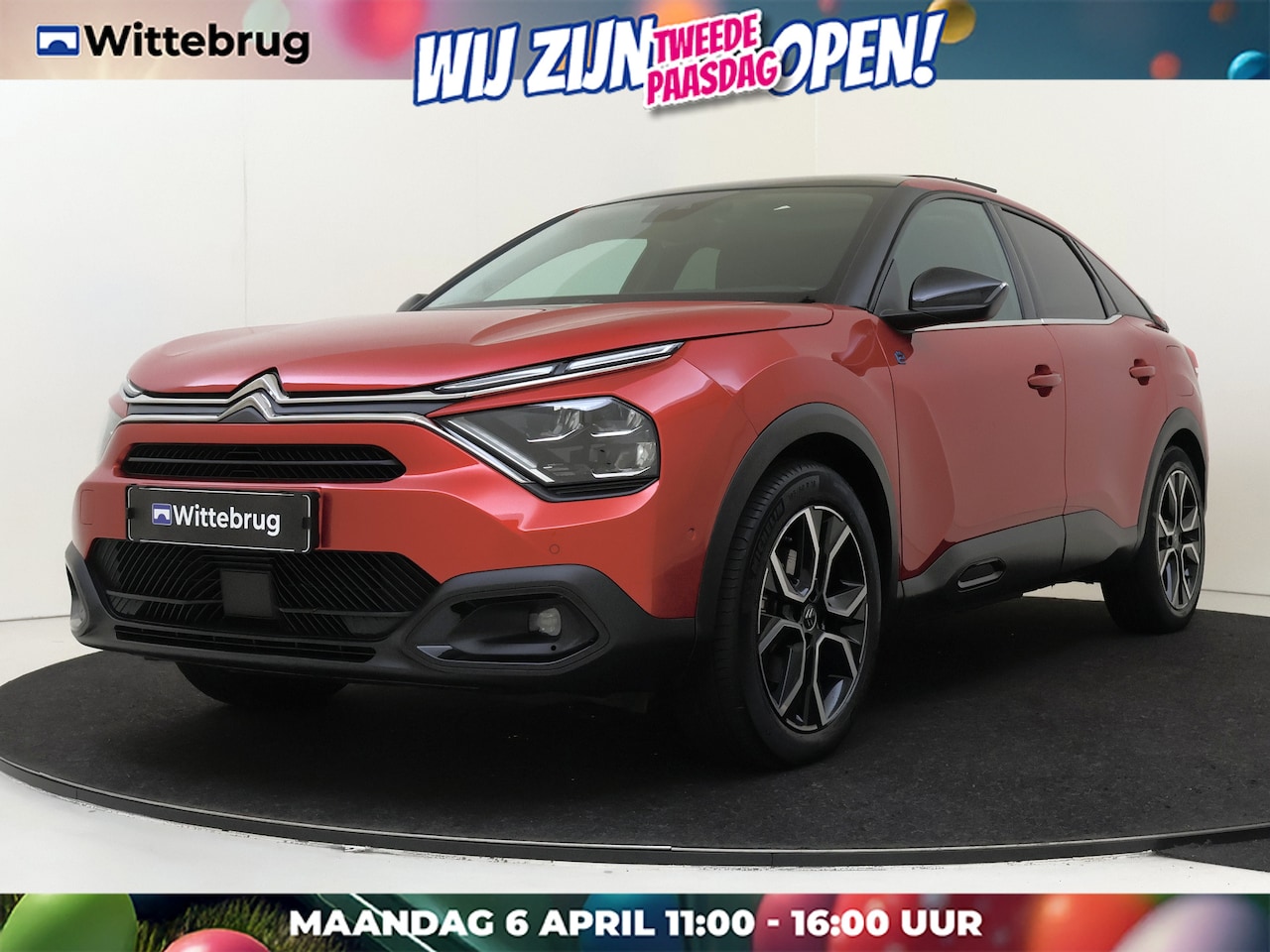 Citroën Ë-C4 - Shine 50 kWh Open dak !! VOL LEDER interieur !! - AutoWereld.nl